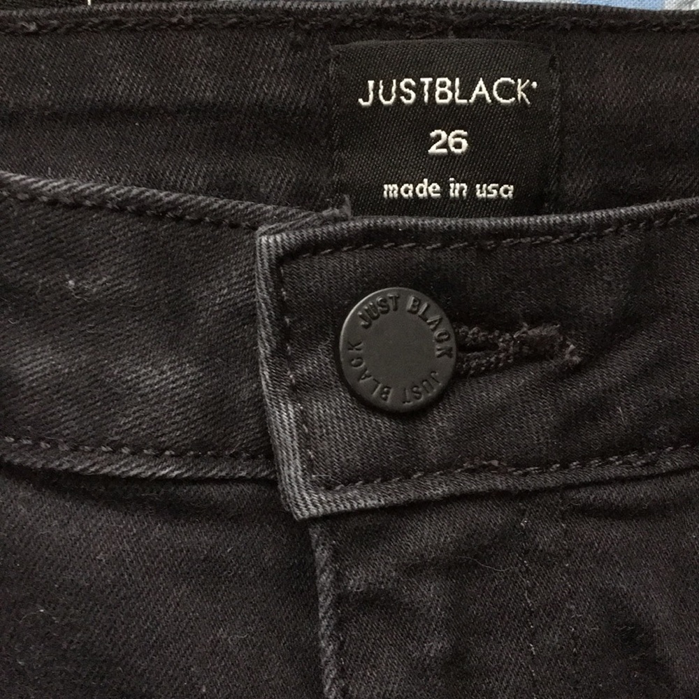Just Black high waisted black jeans